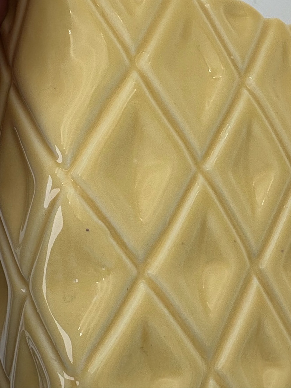 Vintage Textured Ceramic Planter in Yellow - Perfect for Spring and Summer - Picture 14 of 14